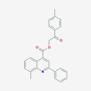 2-(4-Methylphenyl)-2-oxoethyl 8-methyl-2-phenyl-4-quinolinecarboxylate