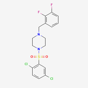 molecular formula C17H16Cl2F2N2O2S B4366141 1-[(2,5-dichlorophenyl)sulfonyl]-4-(2,3-difluorobenzyl)piperazine 
