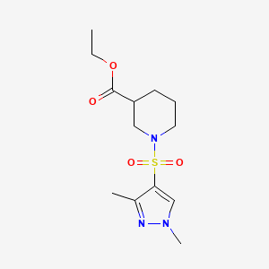 ethyl 1-[(1,3-dimethyl-1H-pyrazol-4-yl)sulfonyl]-3-piperidinecarboxylate