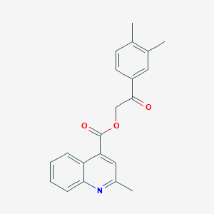 2-(3,4-Dimethylphenyl)-2-oxoethyl 2-methyl-4-quinolinecarboxylate