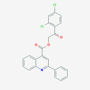 2-(2,4-Dichlorophenyl)-2-oxoethyl 2-phenyl-4-quinolinecarboxylate