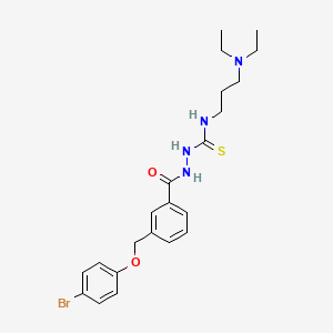 2-{3-[(4-bromophenoxy)methyl]benzoyl}-N-[3-(diethylamino)propyl]hydrazinecarbothioamide