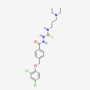 2-{4-[(2,4-dichlorophenoxy)methyl]benzoyl}-N-[3-(diethylamino)propyl]hydrazinecarbothioamide