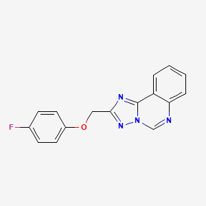 molecular formula C16H11FN4O B4366403 2-[(4-fluorophenoxy)methyl][1,2,4]triazolo[1,5-c]quinazoline 