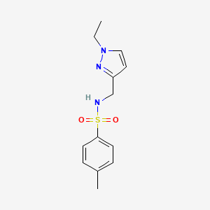 N-[(1-ethyl-1H-pyrazol-3-yl)methyl]-4-methylbenzenesulfonamide