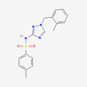 4-methyl-N-[1-(2-methylbenzyl)-1H-1,2,4-triazol-3-yl]benzenesulfonamide