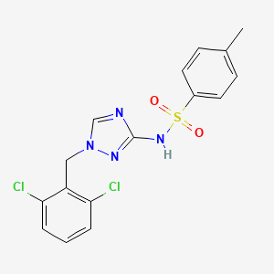 N-[1-(2,6-dichlorobenzyl)-1H-1,2,4-triazol-3-yl]-4-methylbenzenesulfonamide