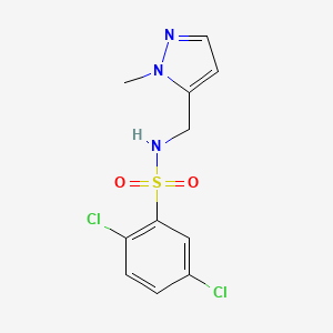 2,5-dichloro-N-[(1-methyl-1H-pyrazol-5-yl)methyl]benzenesulfonamide