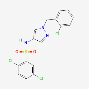 2,5-dichloro-N-[1-(2-chlorobenzyl)-1H-pyrazol-4-yl]benzenesulfonamide