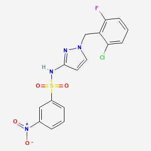 N-[1-(2-chloro-6-fluorobenzyl)-1H-pyrazol-3-yl]-3-nitrobenzenesulfonamide