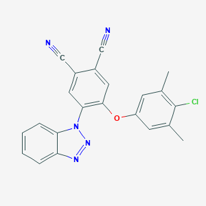 4-(1H-1,2,3-benzotriazol-1-yl)-5-(4-chloro-3,5-dimethylphenoxy)phthalonitrile