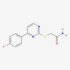 2-{[4-(4-fluorophenyl)-2-pyrimidinyl]thio}acetamide