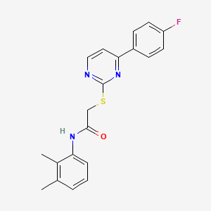 molecular formula C20H18FN3OS B4366552 N-(2,3-dimethylphenyl)-2-{[4-(4-fluorophenyl)-2-pyrimidinyl]thio}acetamide 