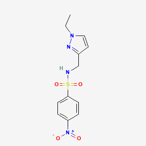 N-[(1-ethyl-1H-pyrazol-3-yl)methyl]-4-nitrobenzenesulfonamide