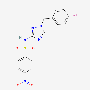N-[1-(4-fluorobenzyl)-1H-1,2,4-triazol-3-yl]-4-nitrobenzenesulfonamide
