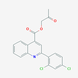 2-Oxopropyl 2-(2,4-dichlorophenyl)-4-quinolinecarboxylate