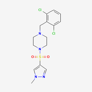 1-(2,6-dichlorobenzyl)-4-[(1-methyl-1H-pyrazol-4-yl)sulfonyl]piperazine