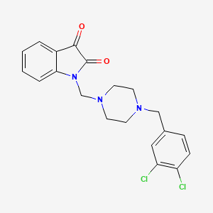 1-{[4-(3,4-dichlorobenzyl)-1-piperazinyl]methyl}-1H-indole-2,3-dione