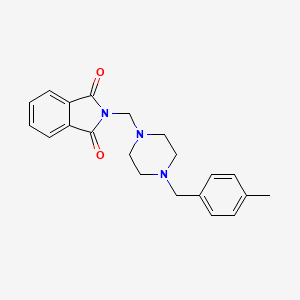 molecular formula C21H23N3O2 B4366726 2-{[4-(4-methylbenzyl)-1-piperazinyl]methyl}-1H-isoindole-1,3(2H)-dione 