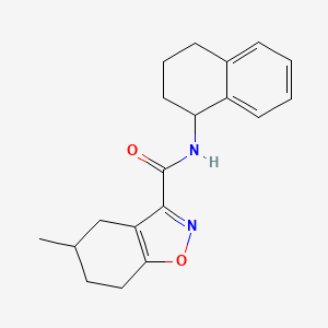 5-methyl-N-(1,2,3,4-tetrahydro-1-naphthalenyl)-4,5,6,7-tetrahydro-1,2-benzisoxazole-3-carboxamide