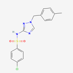 4-chloro-N-[1-(4-methylbenzyl)-1H-1,2,4-triazol-3-yl]benzenesulfonamide