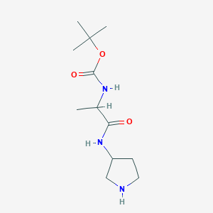 B043668 Tert-butyl {(S)-1-methyl-2-oxo-2-[(S)-pyrrolidin-3-ylamino]ethyl}carbamate CAS No. 122536-66-7