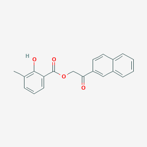 2-(2-Naphthyl)-2-oxoethyl 2-hydroxy-3-methylbenzoate