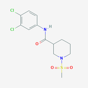 N-(3,4-dichlorophenyl)-1-(methylsulfonyl)-3-piperidinecarboxamide
