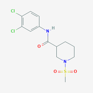 molecular formula C13H16Cl2N2O3S B4366867 N-(3,4-dichlorophenyl)-1-(methylsulfonyl)-3-piperidinecarboxamide 