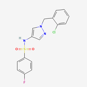 N-[1-(2-chlorobenzyl)-1H-pyrazol-4-yl]-4-fluorobenzenesulfonamide