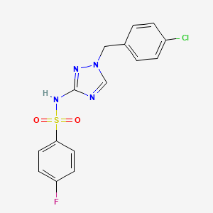 N-[1-(4-chlorobenzyl)-1H-1,2,4-triazol-3-yl]-4-fluorobenzenesulfonamide