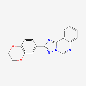 molecular formula C17H12N4O2 B4366931 2-(2,3-dihydro-1,4-benzodioxin-6-yl)[1,2,4]triazolo[1,5-c]quinazoline 