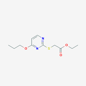 ethyl [(4-propoxy-2-pyrimidinyl)thio]acetate