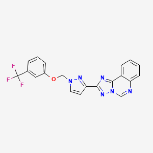 2-(1-{[3-(trifluoromethyl)phenoxy]methyl}-1H-pyrazol-3-yl)[1,2,4]triazolo[1,5-c]quinazoline