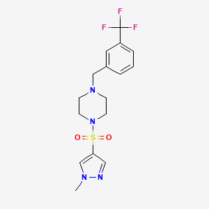 1-[(1-methyl-1H-pyrazol-4-yl)sulfonyl]-4-[3-(trifluoromethyl)benzyl]piperazine