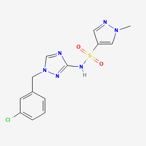 N-[1-(3-chlorobenzyl)-1H-1,2,4-triazol-3-yl]-1-methyl-1H-pyrazole-4-sulfonamide