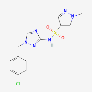 N-[1-(4-chlorobenzyl)-1H-1,2,4-triazol-3-yl]-1-methyl-1H-pyrazole-4-sulfonamide