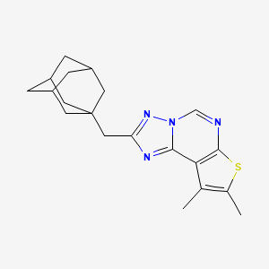 2-(1-adamantylmethyl)-8,9-dimethylthieno[3,2-e][1,2,4]triazolo[1,5-c]pyrimidine