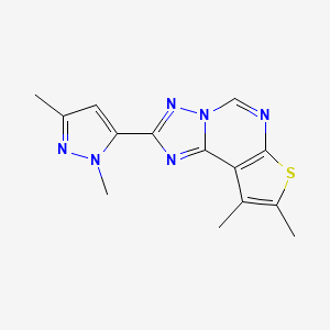 2-(1,3-dimethyl-1H-pyrazol-5-yl)-8,9-dimethylthieno[3,2-e][1,2,4]triazolo[1,5-c]pyrimidine