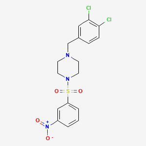 1-(3,4-dichlorobenzyl)-4-[(3-nitrophenyl)sulfonyl]piperazine