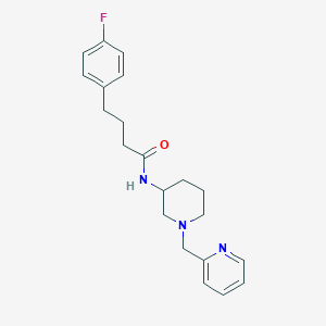 molecular formula C21H26FN3O B4367099 4-(4-fluorophenyl)-N-[1-(2-pyridinylmethyl)-3-piperidinyl]butanamide 