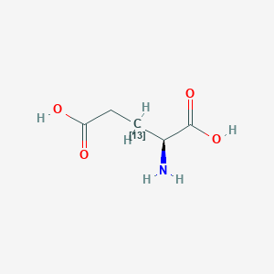 molecular formula C5H9NO4 B043671 L-谷氨酸-3-13C CAS No. 115473-51-3