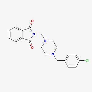 molecular formula C20H20ClN3O2 B4367103 2-{[4-(4-chlorobenzyl)-1-piperazinyl]methyl}-1H-isoindole-1,3(2H)-dione CAS No. 95800-84-3