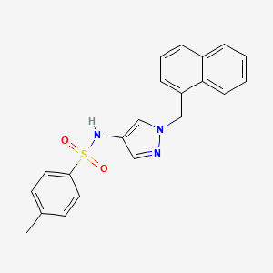 4-methyl-N-[1-(1-naphthylmethyl)-1H-pyrazol-4-yl]benzenesulfonamide