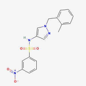 N-[1-(2-methylbenzyl)-1H-pyrazol-4-yl]-3-nitrobenzenesulfonamide