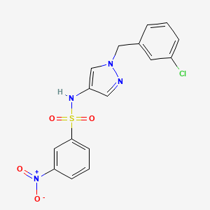 N-[1-(3-chlorobenzyl)-1H-pyrazol-4-yl]-3-nitrobenzenesulfonamide