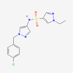 N-[1-(4-chlorobenzyl)-1H-pyrazol-4-yl]-1-ethyl-1H-pyrazole-4-sulfonamide