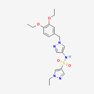 N-[1-(3,4-diethoxybenzyl)-1H-pyrazol-4-yl]-1-ethyl-1H-pyrazole-4-sulfonamide