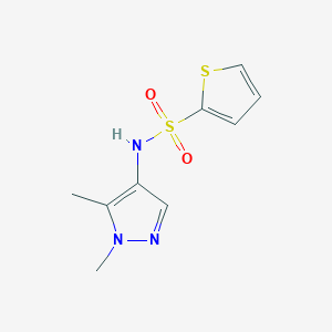 molecular formula C9H11N3O2S2 B4367328 N-(1,5-dimethyl-1H-pyrazol-4-yl)-2-thiophenesulfonamide 