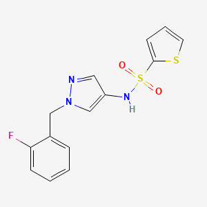 N-[1-(2-fluorobenzyl)-1H-pyrazol-4-yl]-2-thiophenesulfonamide